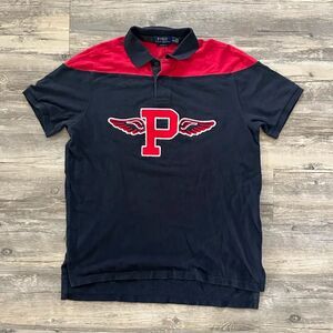 Polo Ralph Lauren P Wing Chain Stitched Rugby Shirt Size Large